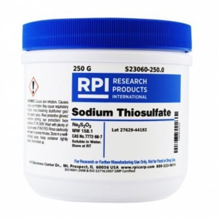 RPI Sodium Thiosulfate, 250 G S23060-250.0
